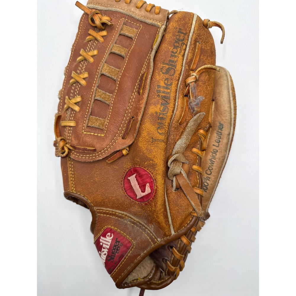 Louisville Slugger The Softballer 13.5 Inch Leather Glove HBC9 RHT Brown
